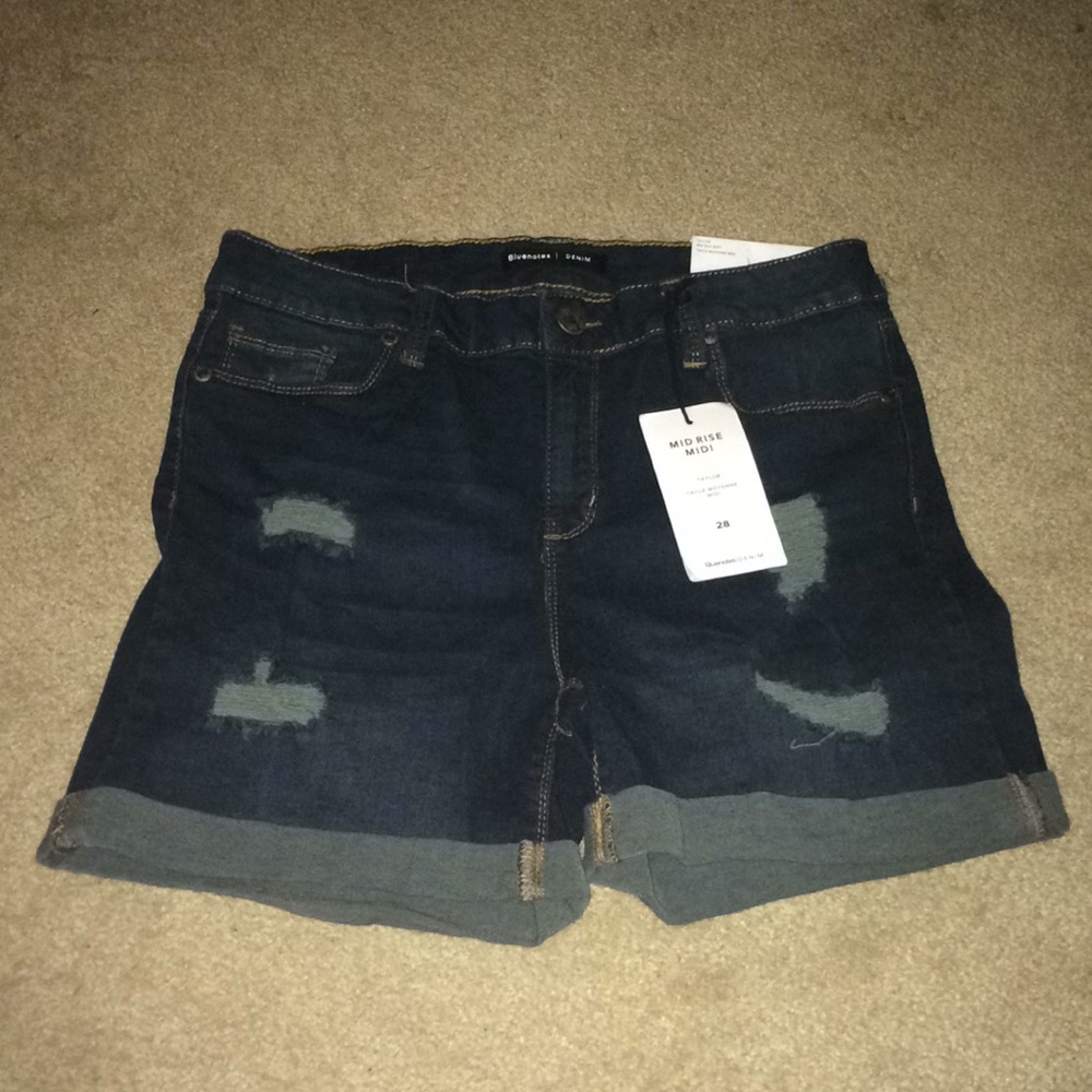 Long bluenotes denim shorts